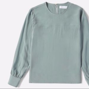 Everlane Silk Long-Sleeve Blouse
